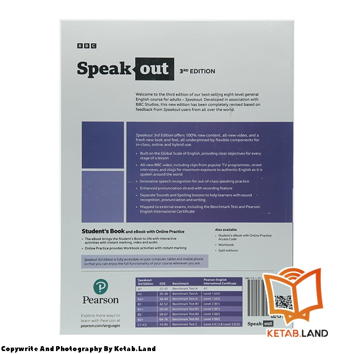 قیمت و خرید کتاب Speakout A1 3rd Book از کتاب لند - تصویر سوم - تصویر جلد پشت کتاب
