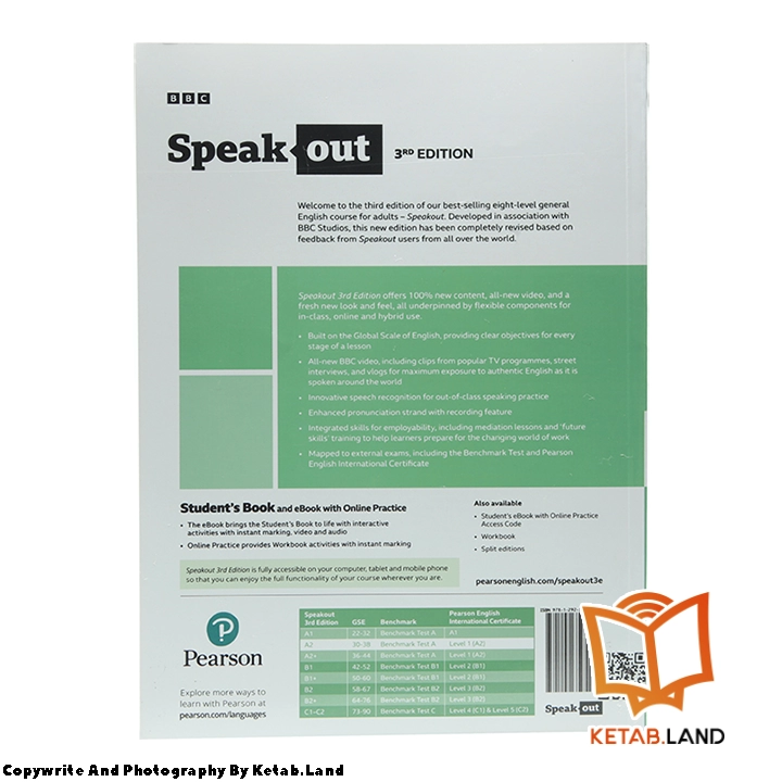 قیمت و خرید کتاب Speakout A2 3rd Book از کتاب لند - تصویر سوم - تصویر جلد پشت کتاب