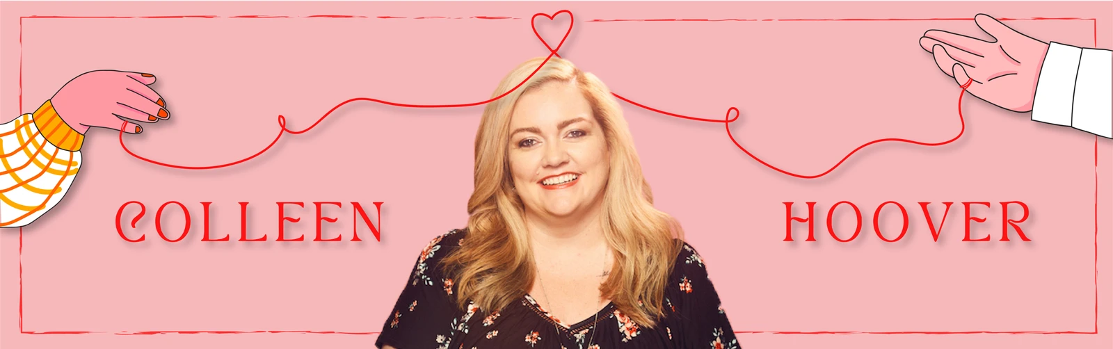 بنر معرفی نویسنده colleen hoover