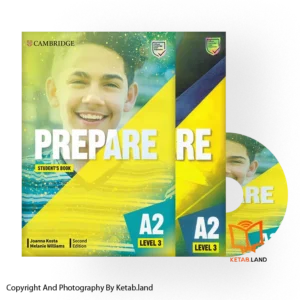 قیمت و خرید کتاب Prepare A2 Level 3 2nd از کتاب لند - تصویر اصلی - تصویر اول - تصویر جلد روی کتاب به همراه کتاب کار