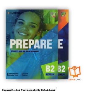 قیمت و خرید کتاب Prepare B2 Level 6 2nd از کتاب لند - تصویر اصلی - تصویر اول - تصویر جلد روی کتاب به همراه کتاب کار