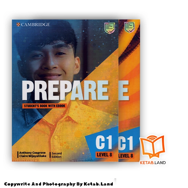 Prepare C1 Level 8 2nd Book - Main Image - First Image - Front Image of Book copy قیمت و خرید کتاب Prepare C1 Level 8 2nd از کتاب لند - تصویر اصلی - تصویر اول - تصویر جلد روی کتاب به همراه کتاب کار