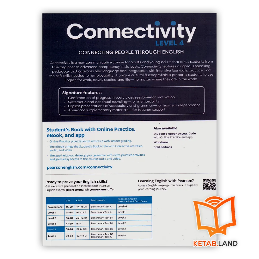 قیمت و خرید کتاب Connectivity 4 از کتاب لند - تصویر دوم - تصویر جلد پشت کتاب