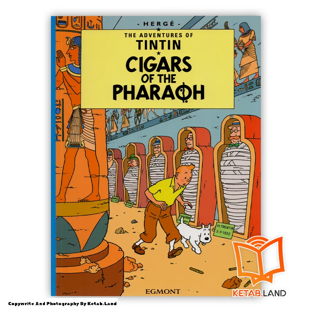 خرید کتاب Tintin Cigars of The Pharaoh از کتاب لند - تصویر اصلی - تصوير اول - تصویر جلد روی کتاب - جلد شومیز