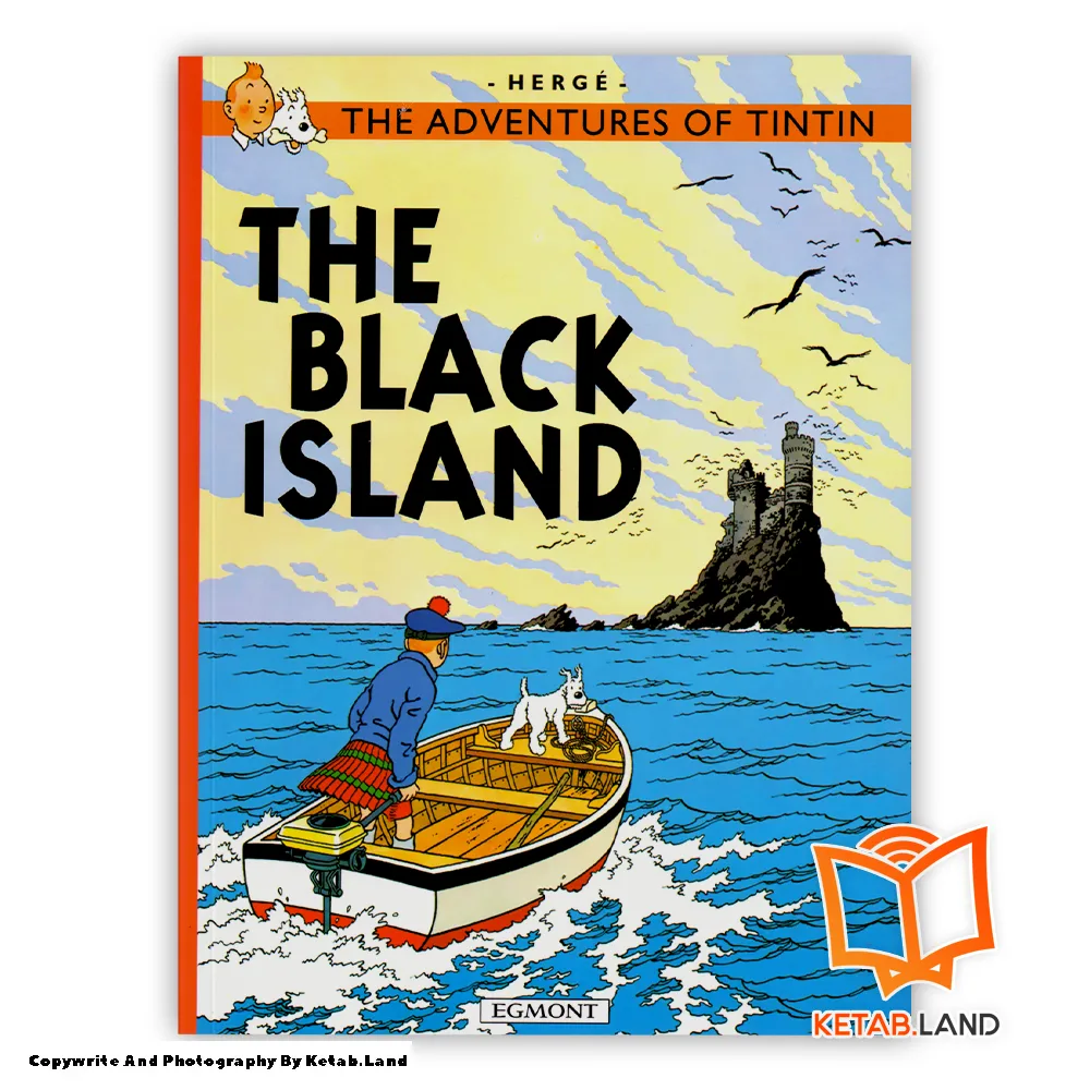 Tintin The Black Island Soft Cover Book - Main Image - First Image - Front Image of Book خرید کتاب Tintin The Black Island از کتاب لند - تصویر اصلی - تصوير اول - تصویر جلد روی کتاب - جلد شومیز