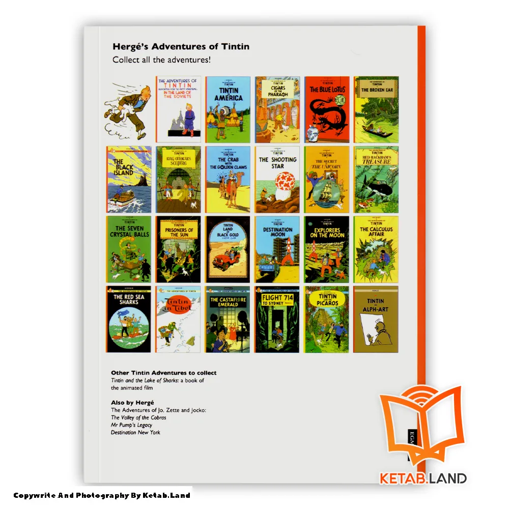 قیمت و خرید کتاب Tintin The Black Island از کتاب لند - تصویر دوم - تصویر جلد پشت کتاب - جلد شومیز