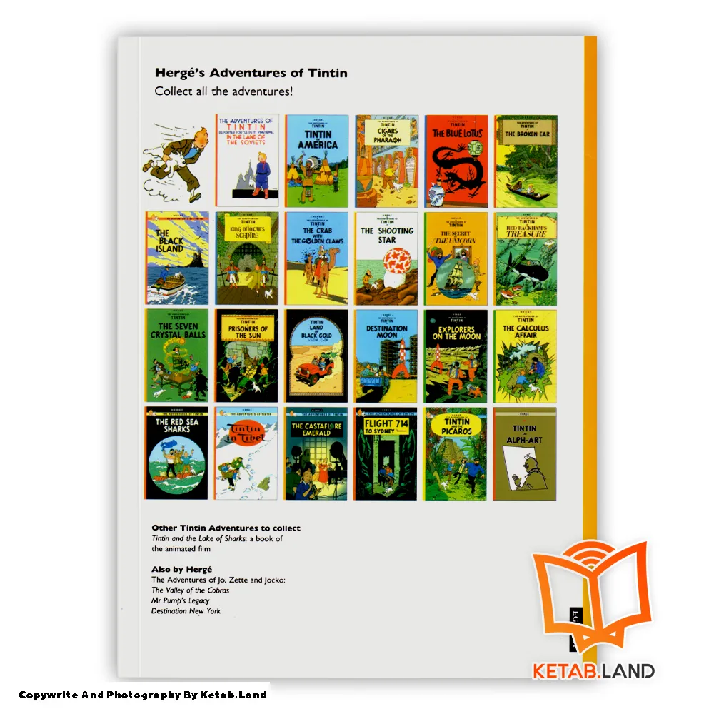 قیمت و خرید کتاب Tintin The Shooting Star از کتاب لند - تصویر دوم - تصویر جلد پشت کتاب - جلد شومیز