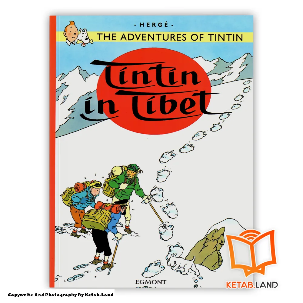 خرید کتاب Tintin in Tibet از کتاب لند - تصویر اصلی - تصوير اول - تصویر جلد روی کتاب - جلد شومیز