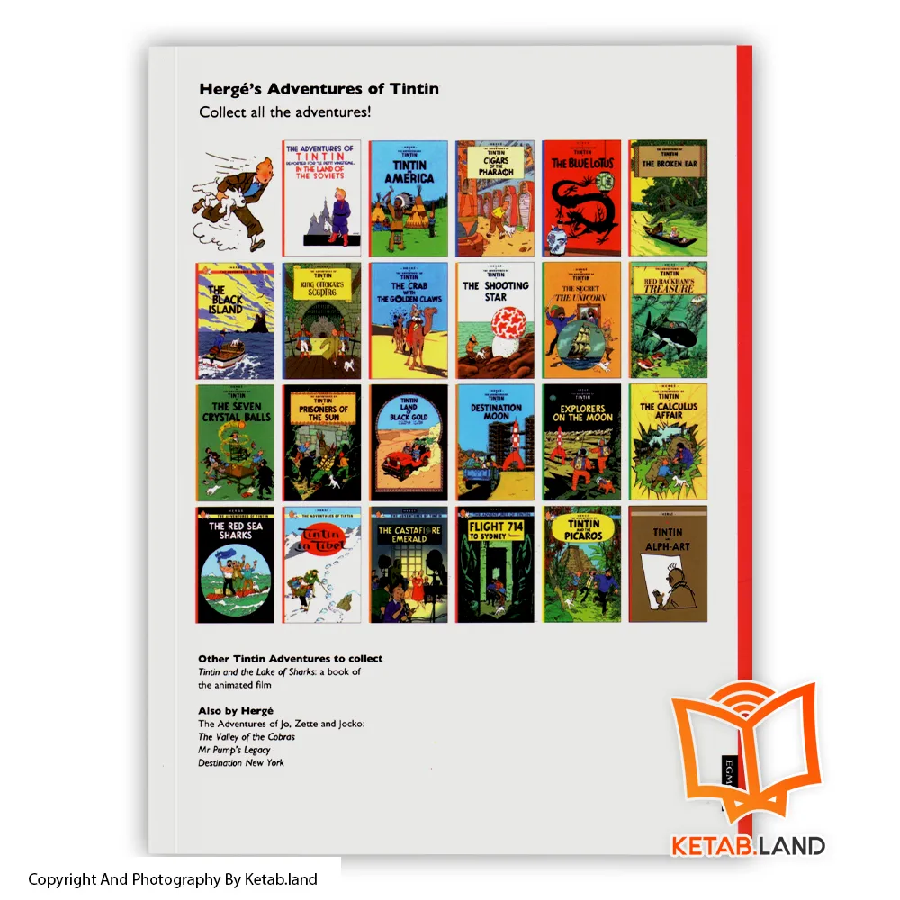 قیمت و خرید کتاب Tintin in America از کتاب لند - تصویر دوم - تصویر جلد پشت کتاب - جلد شومیز