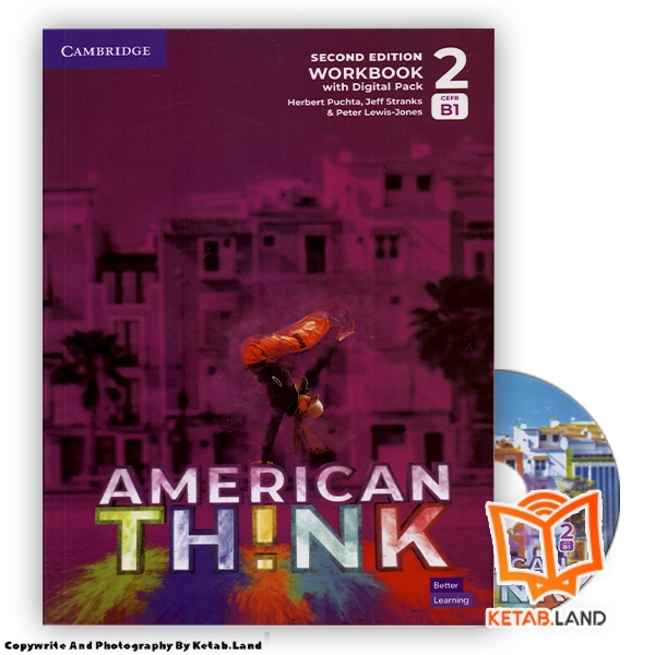 قیمت و خرید کتاب American Think 2 B1 2nd از کتاب لند - تصویر چهارم - تصویر متعلقات همراه کتاب - کتاب کار و DVD