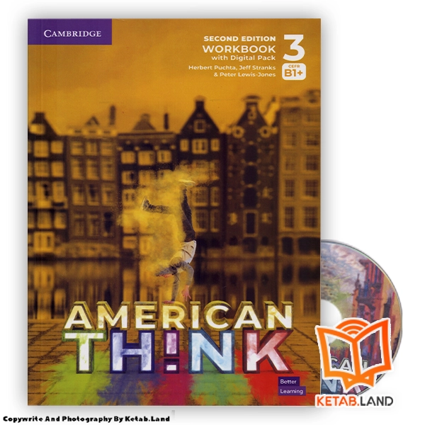 قیمت و خرید کتاب American Think 3 B1+ 2nd از کتاب لند - تصویر چهارم - تصویر متعلقات همراه کتاب - کتاب کار و DVD