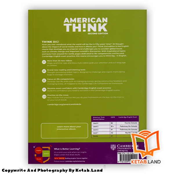 قیمت و خرید کتاب American Think Starter A1 2nd از کتاب لند - تصویر سوم - تصویر جلد پشت کتاب