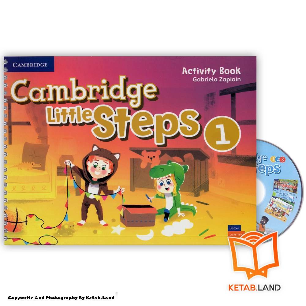 قیمت و خرید کتاب Cambridge Little Steps 1 از کتاب لند - تصویر چهارم - تصویر متعلقات همراه کتاب - کتاب کار و DVD