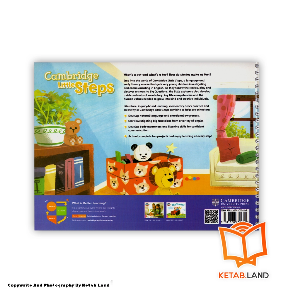 قیمت و خرید کتاب Cambridge Little Steps 1 از کتاب لند - تصویر سوم - تصویر جلد پشت کتاب