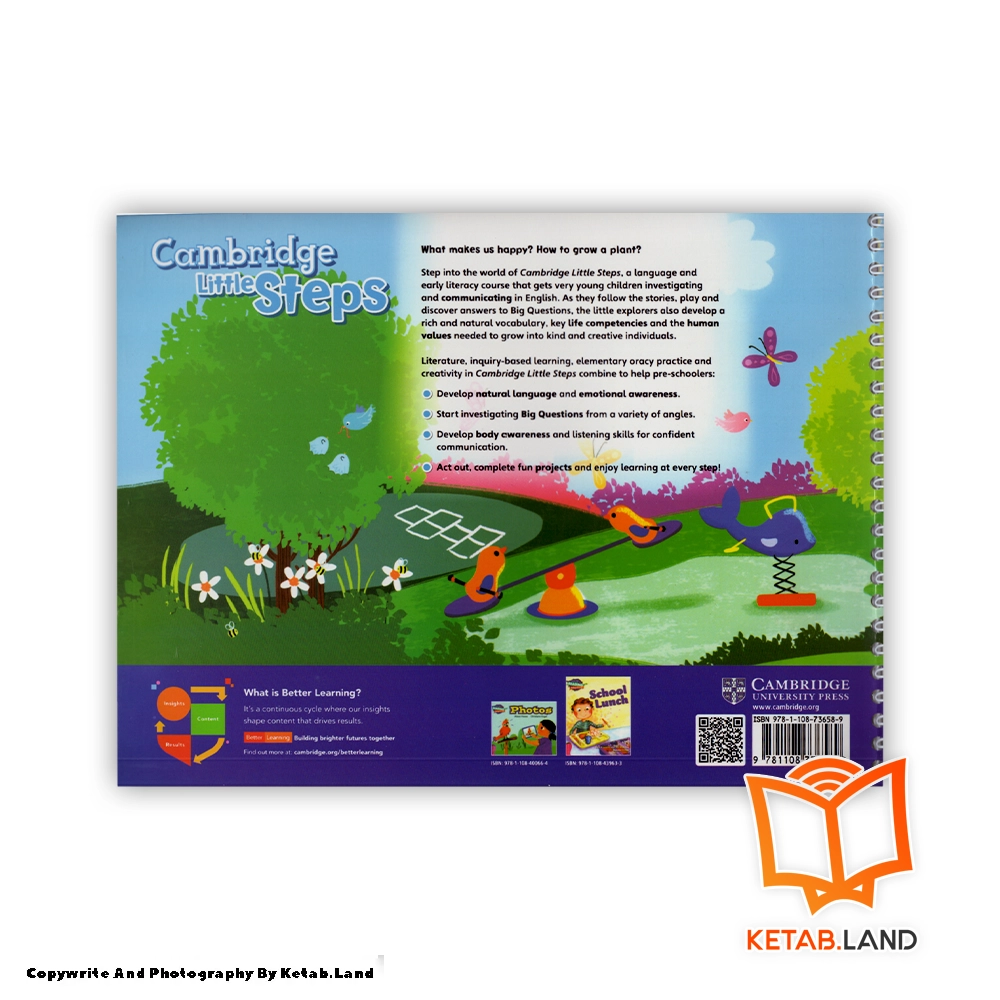 قیمت و خرید کتاب Cambridge Little Steps 2 از کتاب لند - تصویر سوم - تصویر جلد پشت کتاب