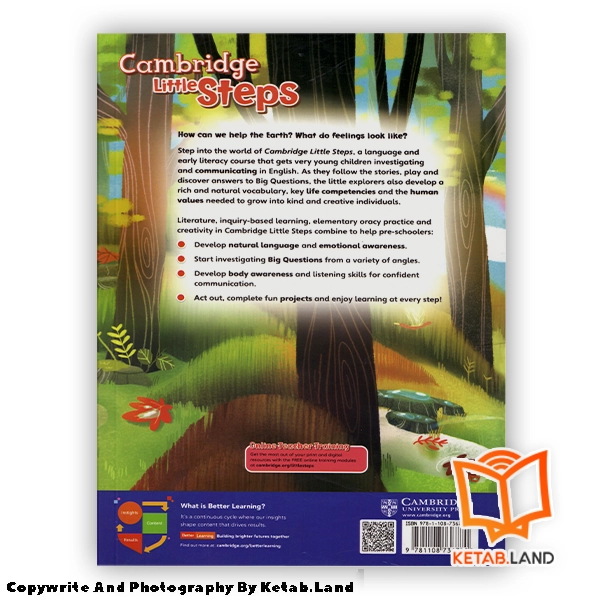 قیمت و خرید کتاب Cambridge Little Steps 3 Big Book - تصویر دوم - تصویر جلد پشت کتاب - جلد شومیز