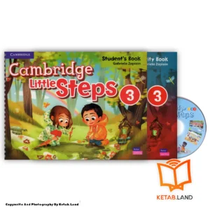 قیمت و خرید کتاب Cambridge Little Steps 3 از کتاب لند - تصویر اصلی - تصویر اول - تصویر جلد روی کتاب به همراه کتاب کار و CD