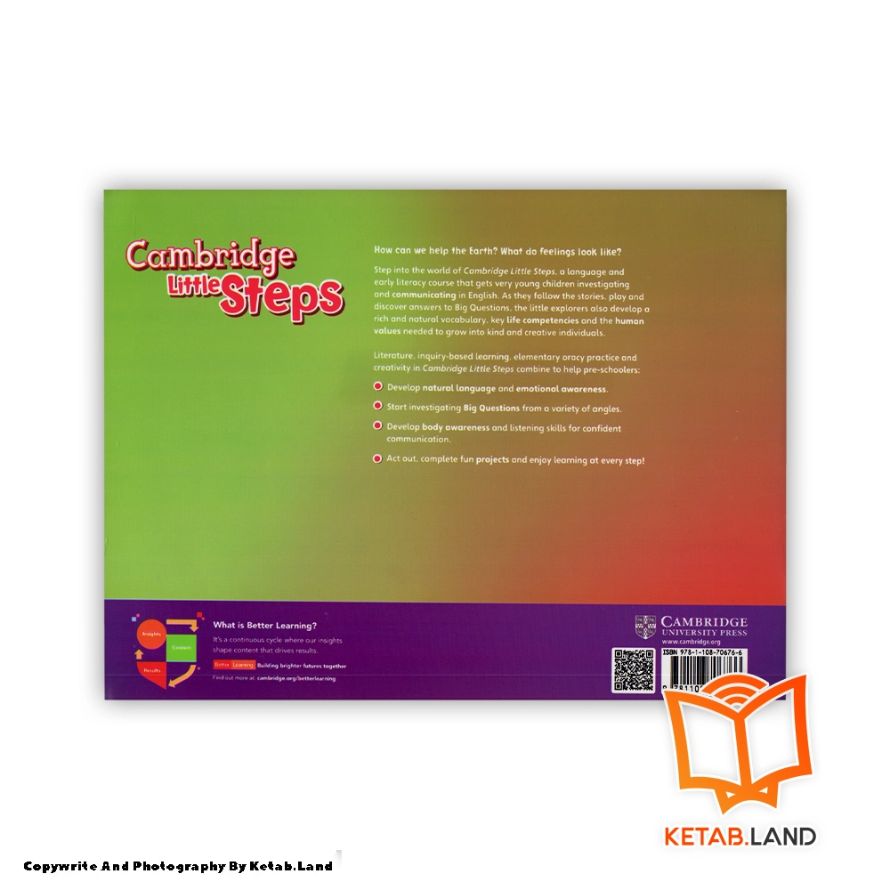 قیمت و خرید کتاب Cambridge Little Steps 3 Numeracy Book - تصویر دوم - تصویر جلد پشت کتاب - جلد شومیز