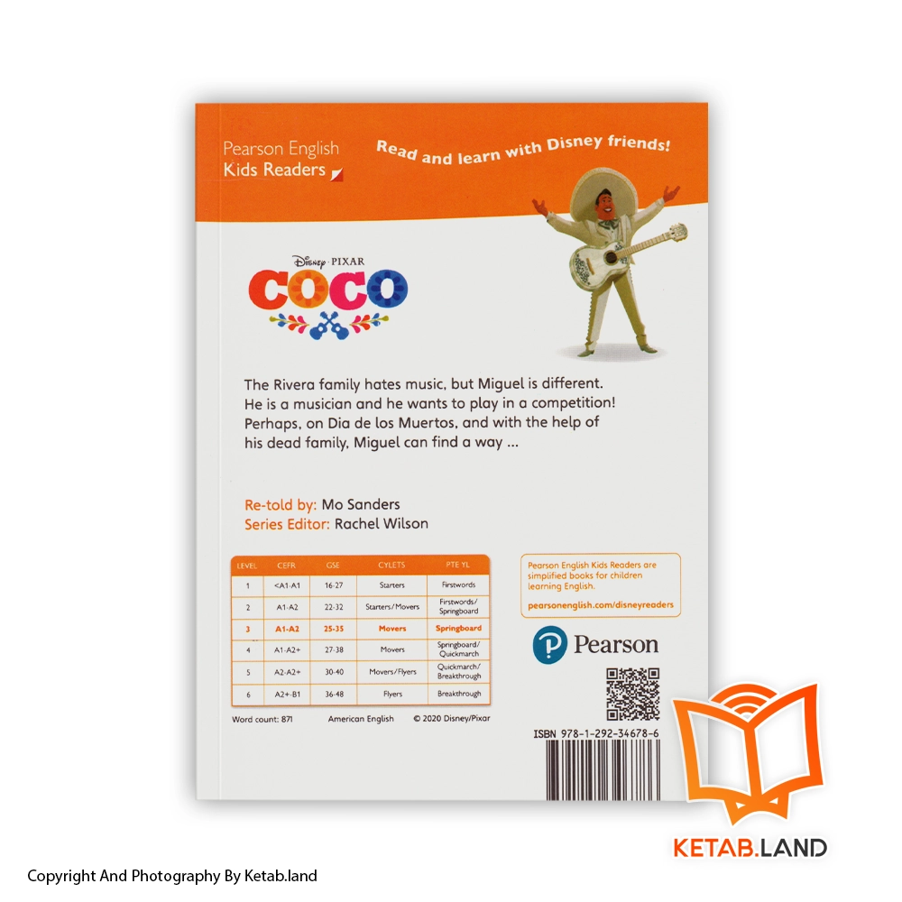 قیمت و خرید کتاب Coco Pearson Kids Readers 3 از کتاب لند - تصویر دوم - تصویر جلد پشت کتاب - جلد شومیز