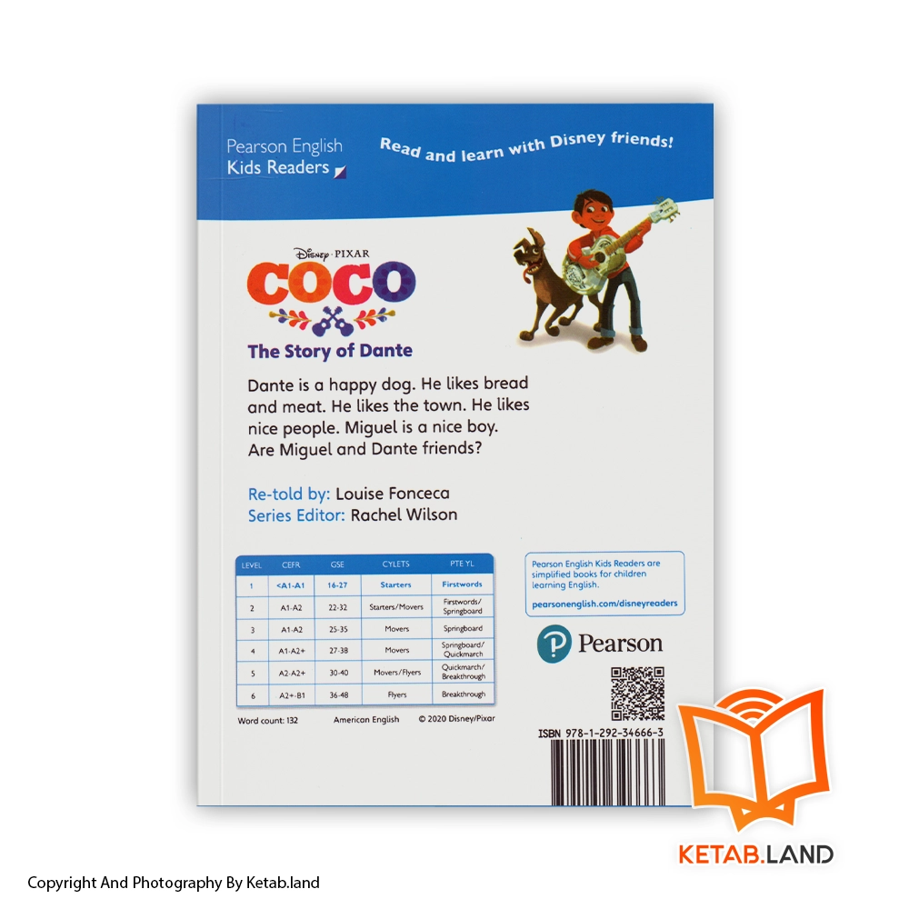 قیمت و خرید کتاب The Story of Dante Pearson Kids Readers 1 از کتاب لند - تصویر دوم - تصویر جلد پشت کتاب - جلد شومیز