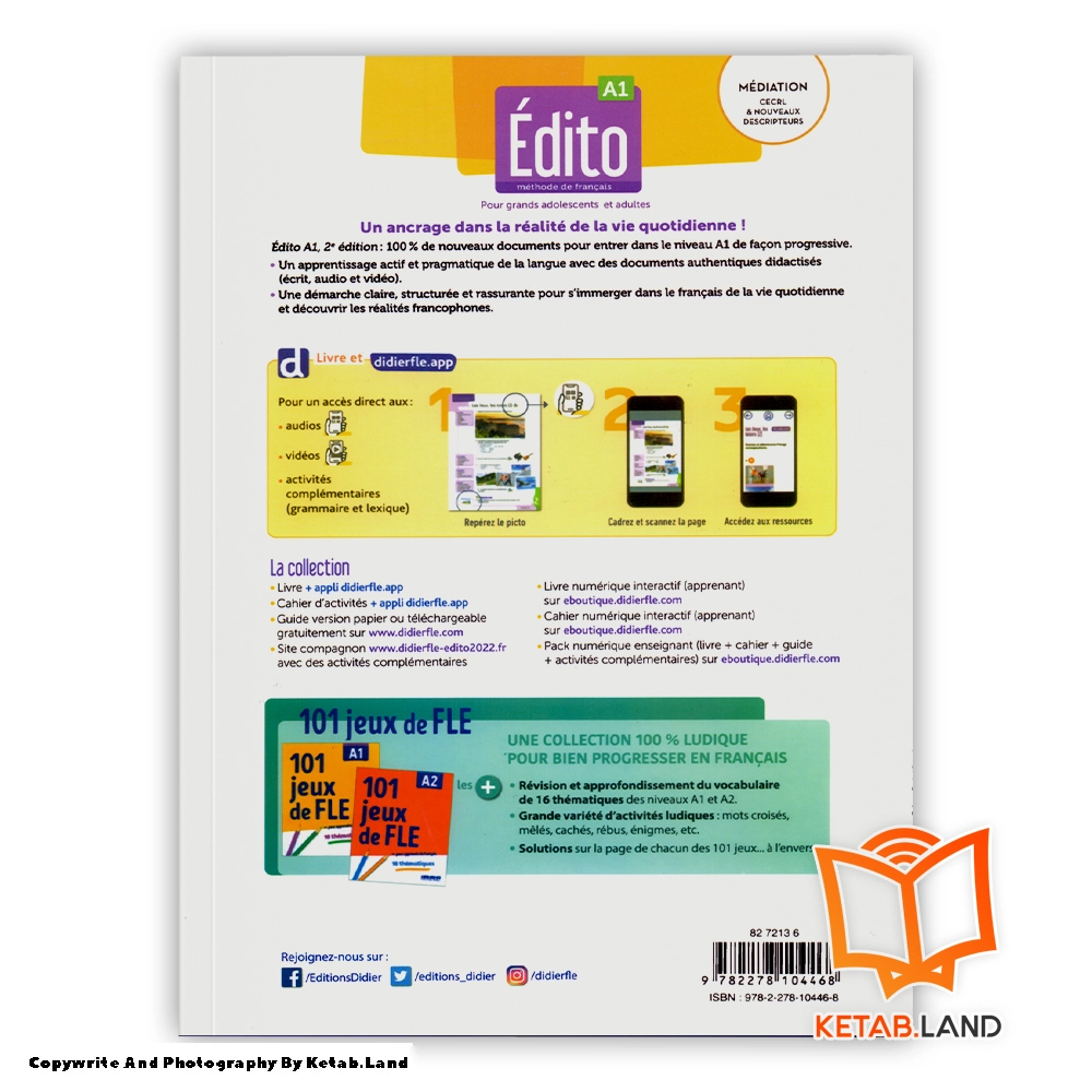 قیمت و خرید کتاب Edito A1 2nd از کتاب لند - تصویر سوم - تصویر جلد پشت کتاب