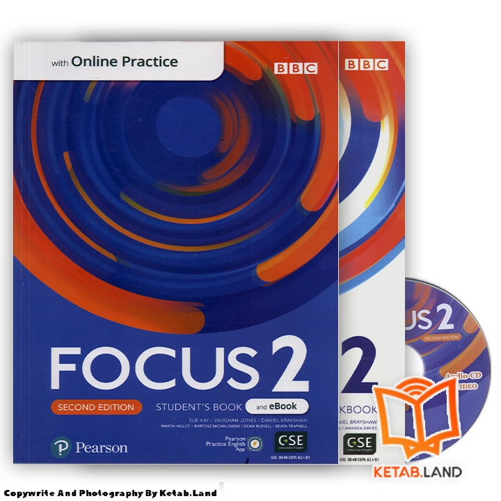 قیمت و خرید کتاب Focus 2 2nd از کتاب لند - تصویر اصلی - تصویر اول - تصویر جلد روی کتاب به همراه کتاب کار و CD