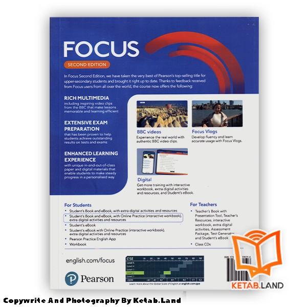 قیمت و خرید کتاب Focus 2 2nd از کتاب لند - تصویر سوم - تصویر جلد پشت کتاب