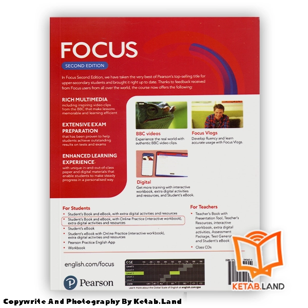 قیمت و خرید کتاب Focus 3 2nd از کتاب لند - تصویر سوم - تصویر جلد پشت کتاب