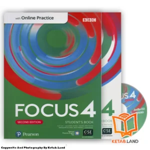قیمت و خرید کتاب Focus 4 2nd از کتاب لند - تصویر اصلی - تصویر اول - تصویر جلد روی کتاب به همراه کتاب کار و CD