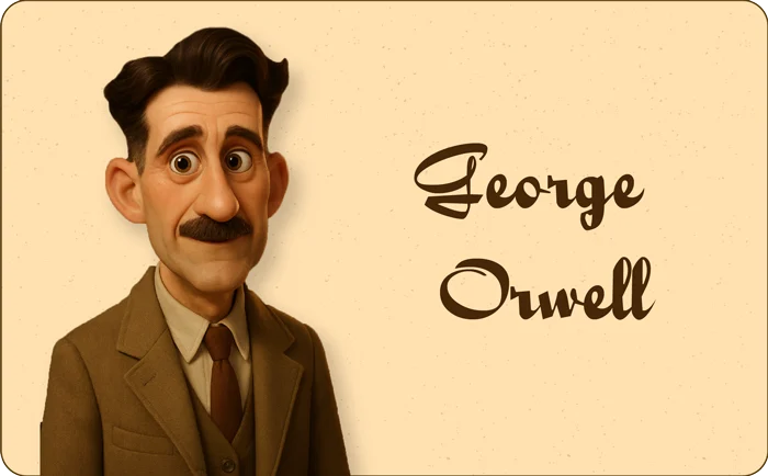 10 + 1 نویسنده ای که با قلم شان دنیا را تغییر دادند! 10 بنر معرفی جورج اورول