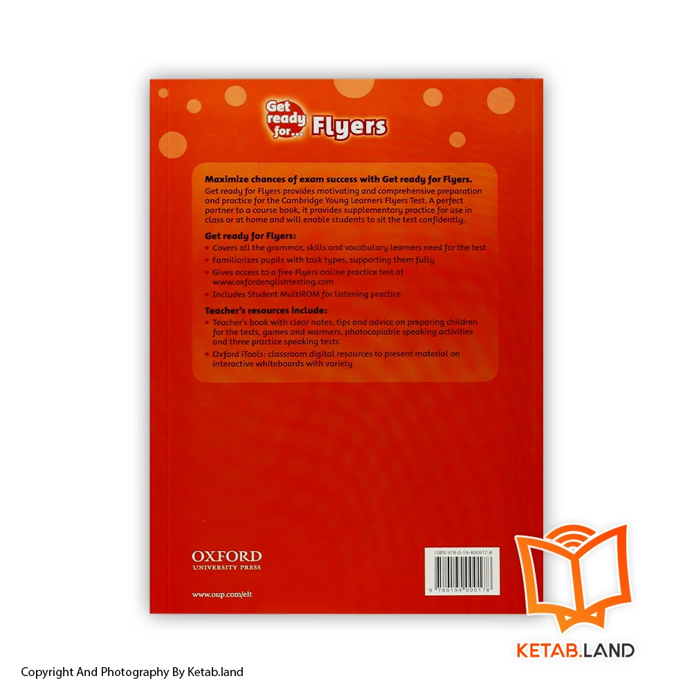 قیمت و خرید کتاب Get Ready for Flyers - تصویر دوم - تصویر جلد پشت کتاب - جلد شومیز