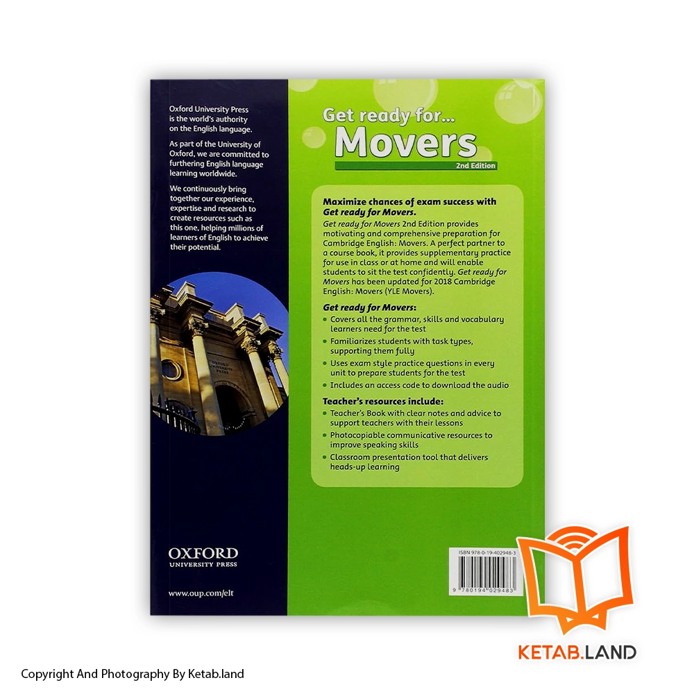 قیمت و خرید کتاب Get Ready for Movers - تصویر دوم - تصویر جلد پشت کتاب - جلد شومیز