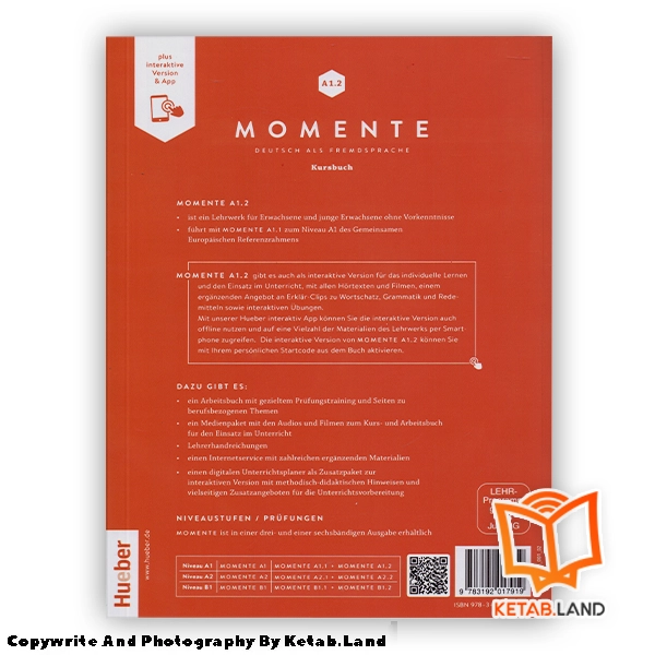 قیمت و خرید کتاب Momente A1.2 از کتاب لند - تصویر سوم - تصویر جلد پشت کتاب