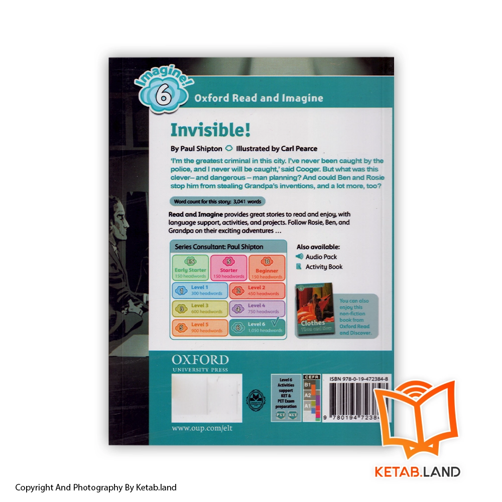 قیمت و خرید کتاب Oxford Read and Imagine 6 Invisible - تصویر دوم - تصویر جلد پشت کتاب - جلد شومیز