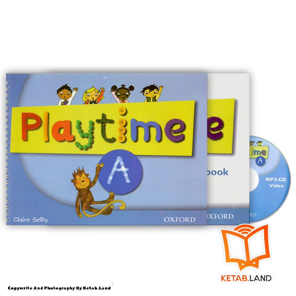 قیمت و خرید کتاب Playtime A از کتاب لند - تصویر اصلی - تصویر اول - تصویر جلد روی کتاب به همراه کتاب کار و CD
