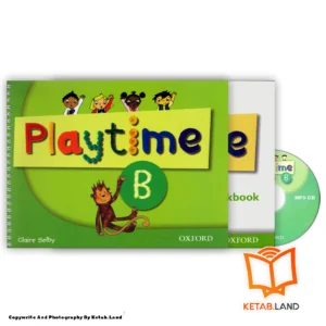 قیمت و خرید کتاب Playtime B از کتاب لند - تصویر اصلی - تصویر اول - تصویر جلد روی کتاب به همراه کتاب کار و CD