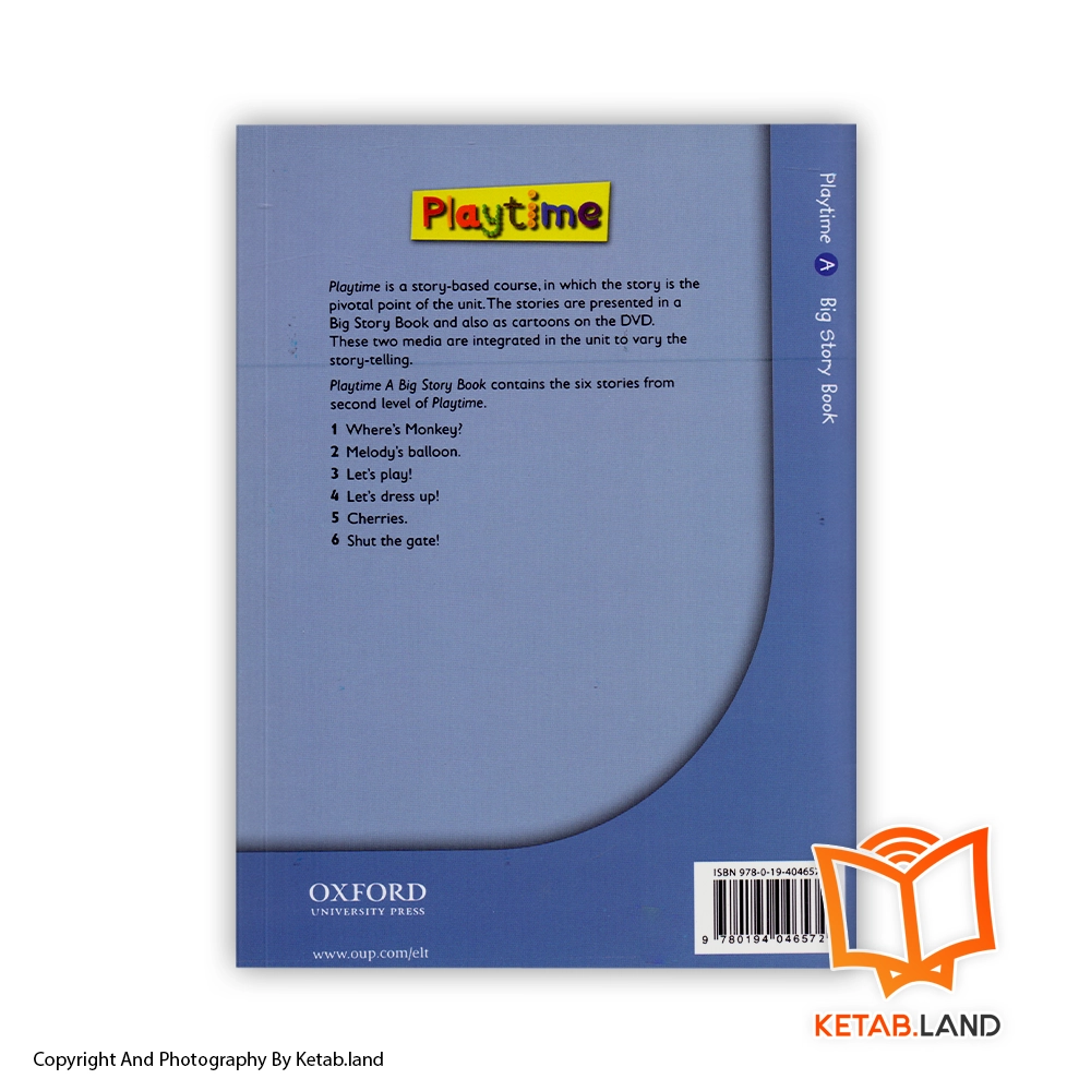 قیمت و خرید کتاب Playtime Starter Big Story Book A - تصویر دوم - تصویر جلد پشت کتاب - جلد شومیز