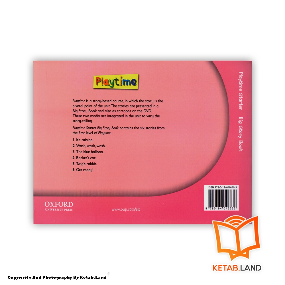 قیمت و خرید کتاب Playtime Starter Big Story Book - تصویر دوم - تصویر جلد پشت کتاب - جلد شومیز