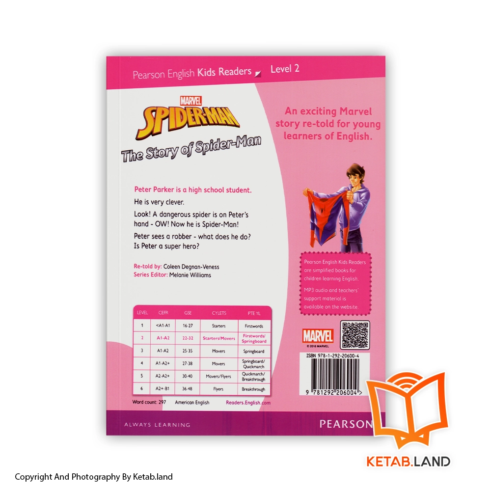 قیمت و خرید کتاب Jungle Book Pearson Kids Readers 2 از کتاب لند - تصویر دوم - تصویر جلد پشت کتاب - جلد شومیز