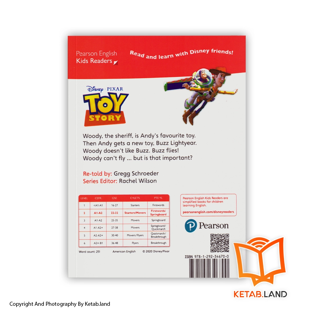 قیمت و خرید کتاب Toy Story Pearson Kids Readers 2 از کتاب لند - تصویر دوم - تصویر جلد پشت کتاب - جلد شومیز