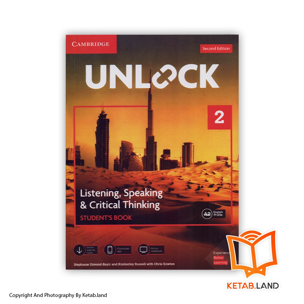 خرید کتاب Unlock Listening and Speaking 2 2nd از کتاب لند - تصویر اصلی - تصوير اول - تصویر جلد روی کتاب - جلد شومیز