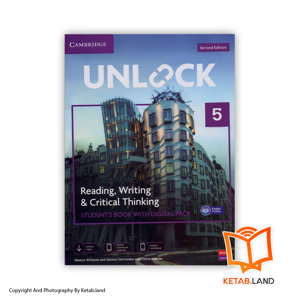 خرید کتاب Unlock Reading and Writting 5 2nd از کتاب لند - تصویر اصلی - تصوير اول - تصویر جلد روی کتاب - جلد شومیز