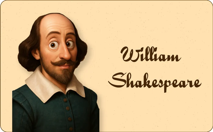 10 + 1 نویسنده ای که با قلم شان دنیا را تغییر دادند! 2 بنر معرفی ویلیام شکسپیر