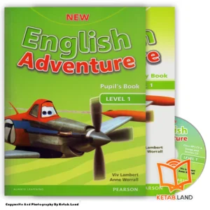 قیمت و خرید کتاب New English Adventure 1 از کتاب لند - تصویر اصلی - تصویر اول - تصویر جلد روی کتاب به همراه کتاب کار و DVD