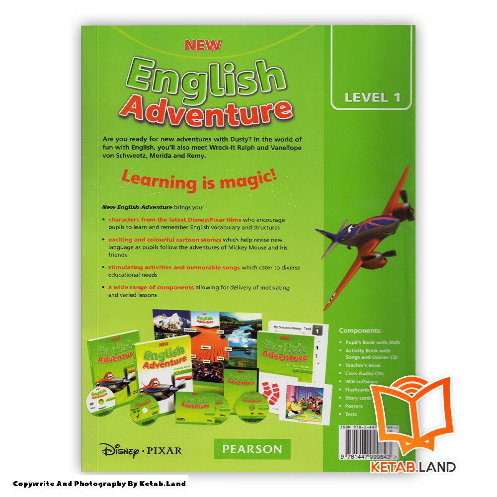 قیمت و خرید کتاب New English Adventure 1 از کتاب لند - تصویر سوم - تصویر جلد پشت کتاب