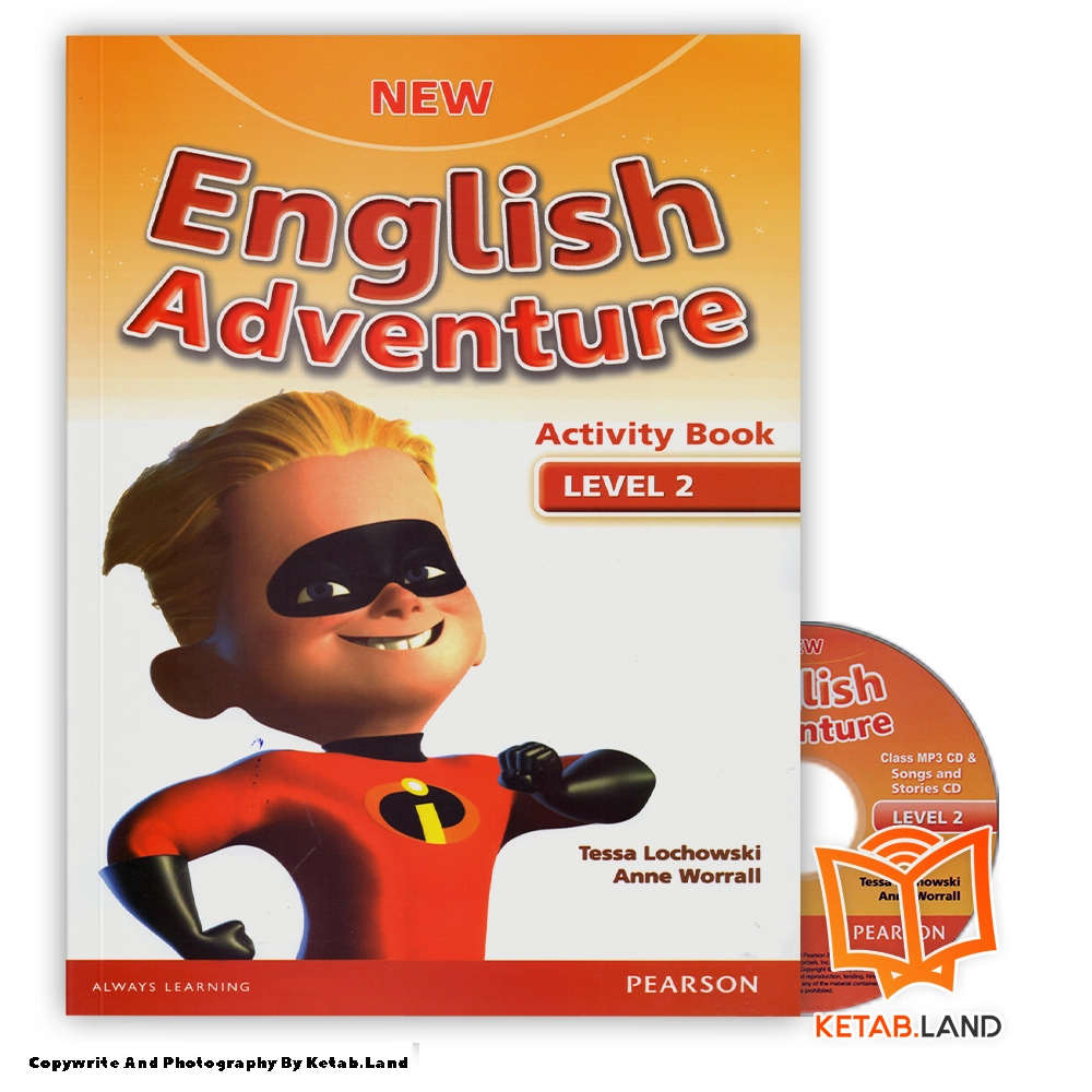 قیمت و خرید کتاب New English Adventure 2 از کتاب لند - تصویر چهارم - تصویر متعلقات همراه کتاب - کتاب کار و DVD