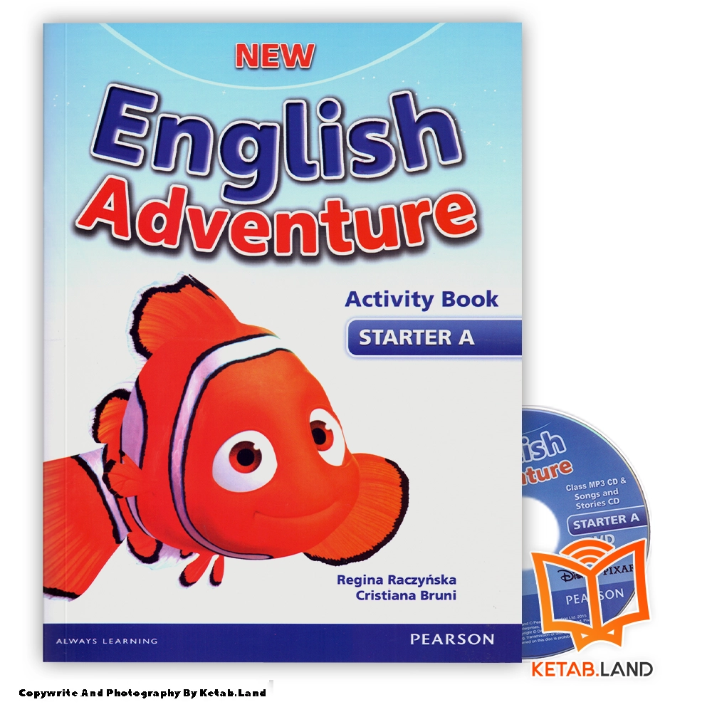 قیمت و خرید کتاب New English Adventure Starter A از کتاب لند - تصویر چهارم - تصویر متعلقات همراه کتاب - کتاب کار و DVD