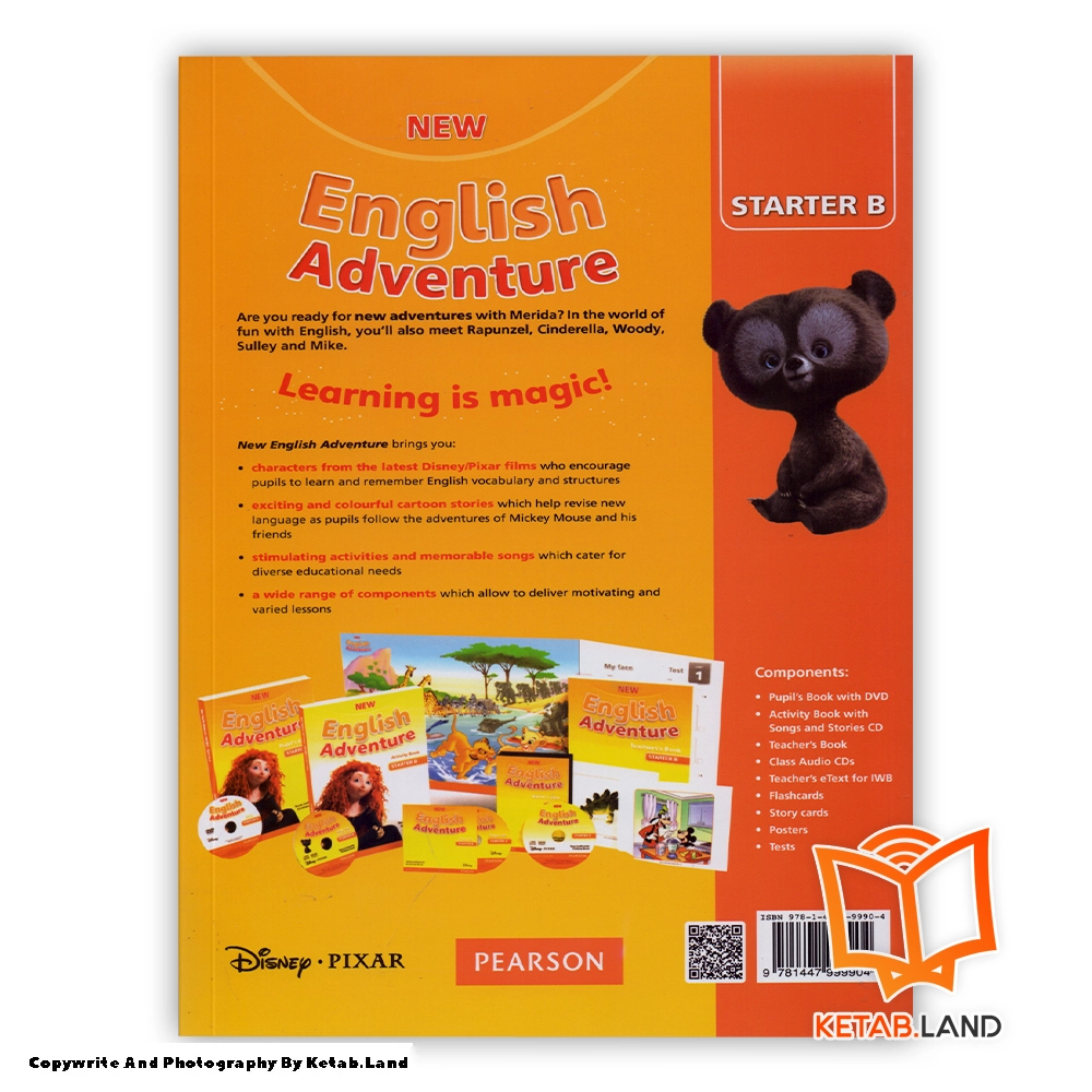 قیمت و خرید کتاب New English Adventure Starter B2 از کتاب لند - تصویر سوم - تصویر جلد پشت کتاب
