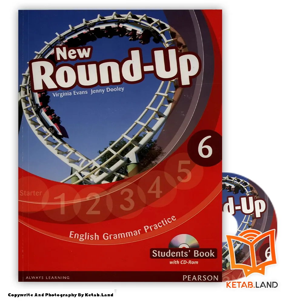 New Round-Up 6 Book Main Image First Image Front Image with DVD of Book قیمت و خرید کتاب New Round-Up 6 از کتاب لند - تصویر اصلی - تصویر اول - تصویر جلد روی کتاب به همراه DVD