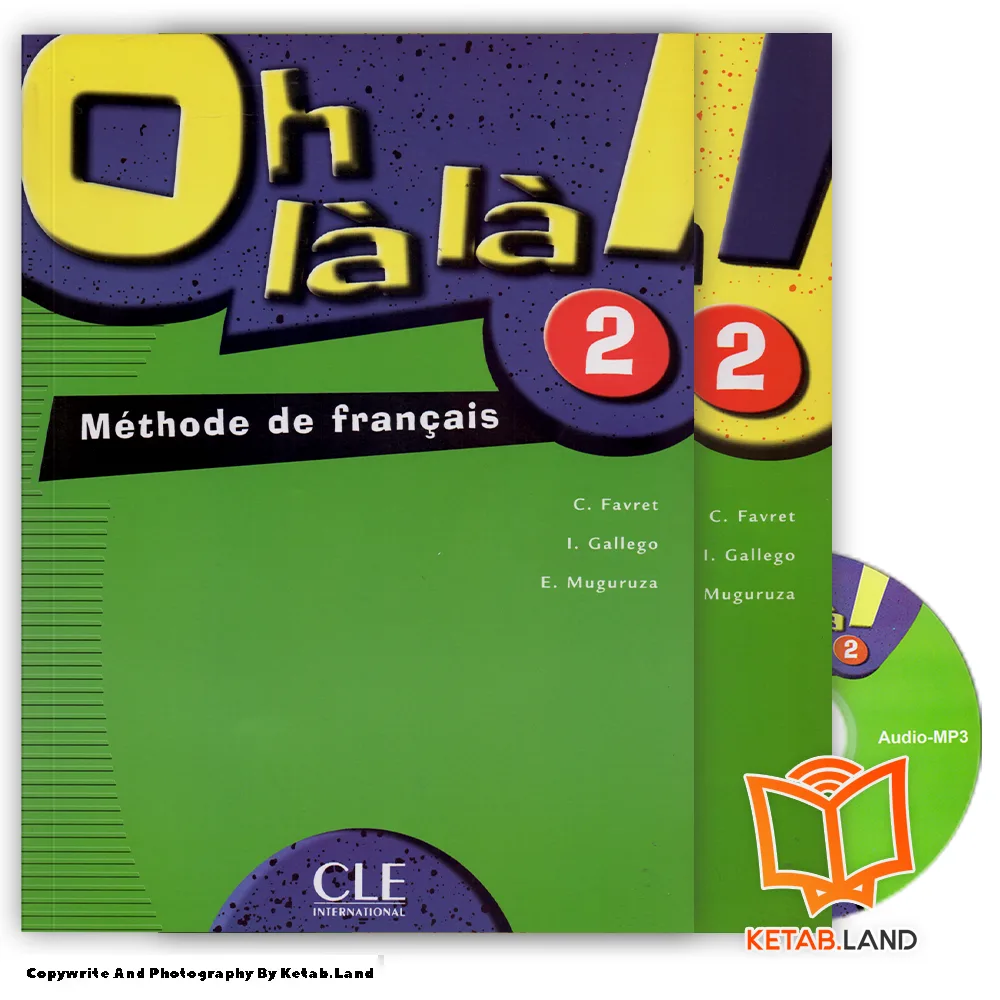 قیمت و خرید کتاب Oh La La 2 از کتاب لند - تصویر اصلی - تصویر اول - تصویر جلد روی کتاب به همراه کتاب کار و DVD